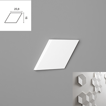 W100-Rombus 25,8x15x2,9cm
